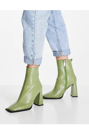 ASOS Excel - Scarponcini con tacco alto verdi