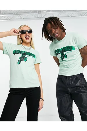 Reclaimed Inspired - T-shirt unisex slim con stampa