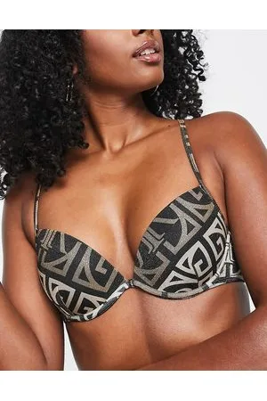 River Island Top bikini scollato glitterato