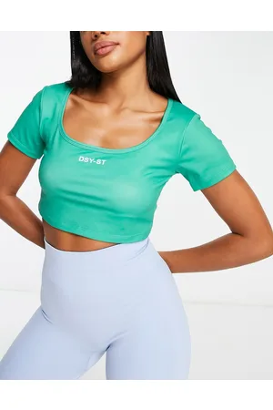 Daisy Street Active - Crop top giada a maniche corte