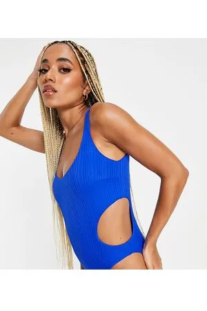 AsYou Costume da bagno con cut-out cobalto