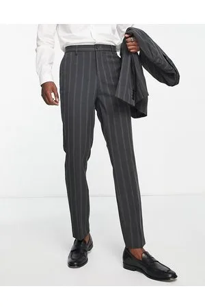 Bando Pantaloni da abito slim grigio gessato
