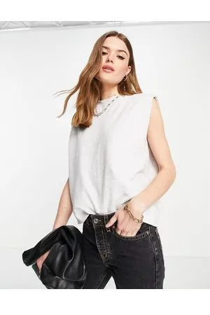 Whistles Felpa senza maniche grigia
