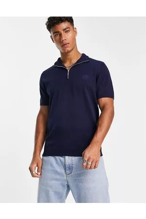 River Island Polo a maniche corte con collo a imbuto