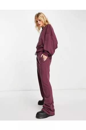 Topshop Joggers dritti color prugna