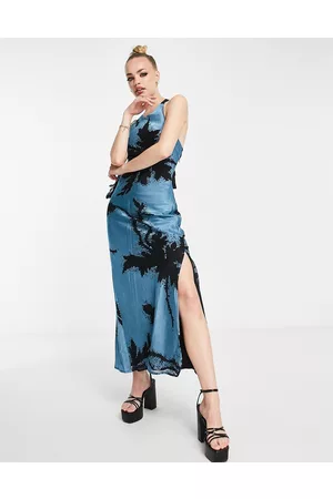 Topshop Vestito lungo effetto dévoré
