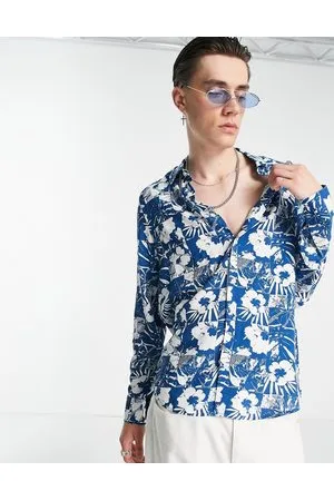 Devils Advocate Camicia oversize a fiori con maniche lunghe