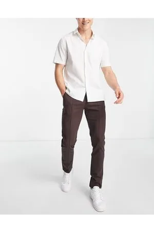 ASOS Chino slim marroni con nervature