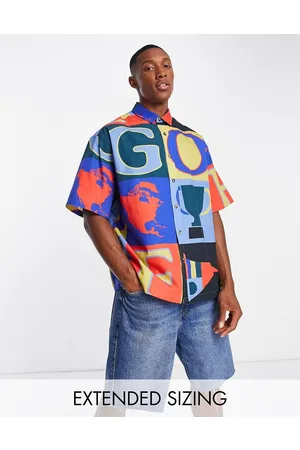 ASOS Camicia squadrata oversize con stampa golf