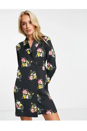 River Island Vestito camicia corto a fiori