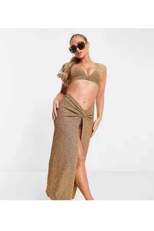 South Beach Pareo lungo metallizzato