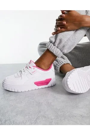 PUMA Cali Dream - Sneakers bianche e rosa acido - In esclusiva per ASOS