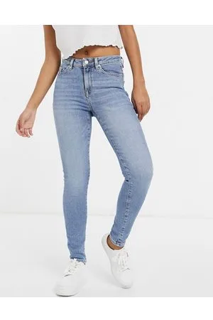 SELECTED Femme - Sophia - Jeans skinny in misto cotone lavaggio medio - MBLUE