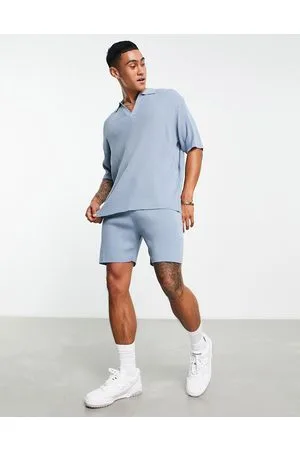 ASOS Pantaloncini in maglia a coste leggera in coordinato