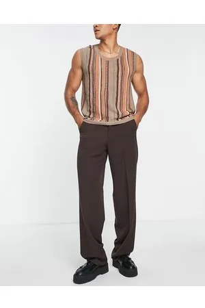 ASOS Joggers eleganti a fondo ampio cioccolato