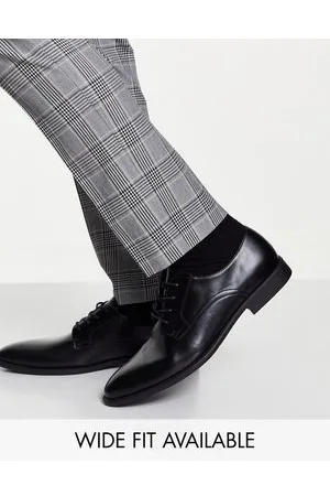 ASOS Scarpe derby in pelle sintetica nera