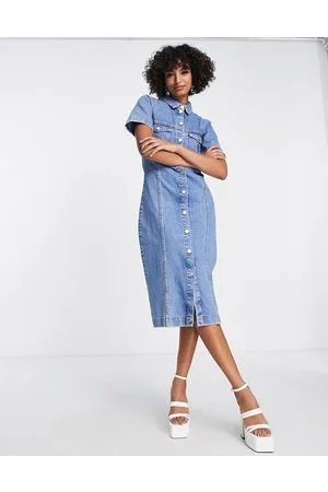 Envii Vestito camicia midi in denim