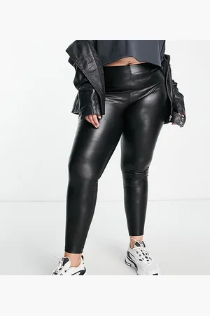 ONLY Leggings neri in pelle sintetica
