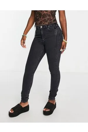 VERO MODA Jeans skinny scuro a vita alta
