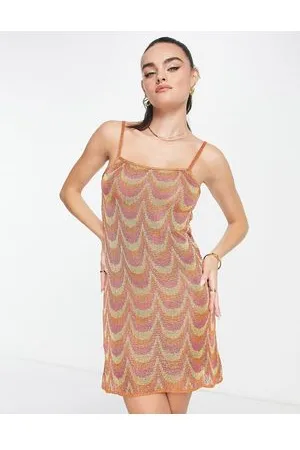 MANGO Vestito con spalline e motivo glitterato