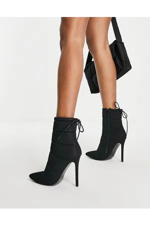 ASOS Elisha - Stivaletti imbottiti neri con tacco alto
