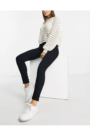 Y.A.S Sayo - Jeans skinny neri a vita alta
