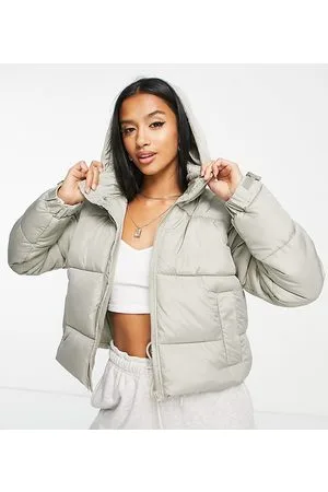 Missguided Piumino salvia con fondo asimmetrico