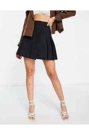 ASOS Minigonna a pieghe nera