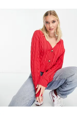 Monki Cardigan in maglia a trecce