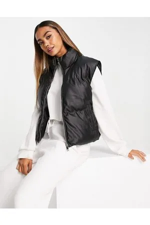 Brave Soul Tropic - Gilet imbottito in pelle sintetica