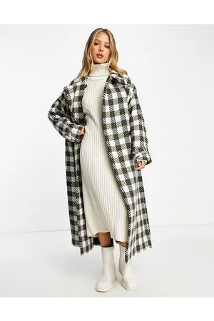 Whistles Gabriella - Cappotto taglio lungo in lana a quadri