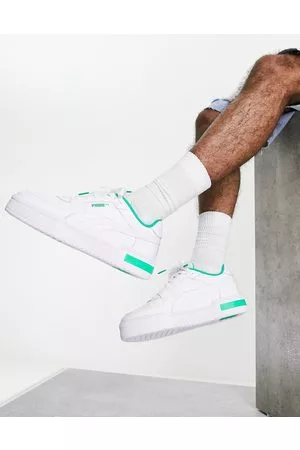 PUMA CA Pro - Sneakers bianco acido vivace con dettaglio verde - In esclusiva per ASOS