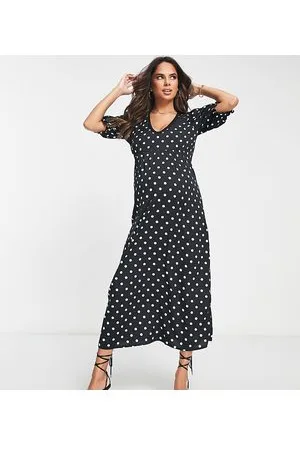 New Look Vestito midi in pizzo a pois