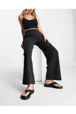 Whistles Ava Sparkle - Pantaloni in doppio jersey neri