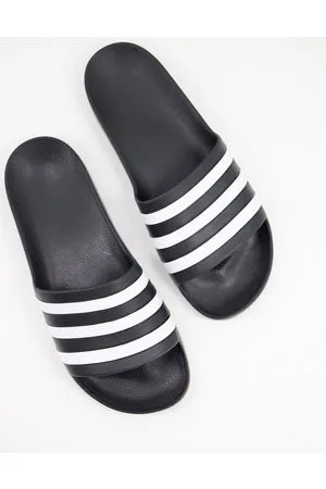 adidas Adidas Swim - Adilette - Slider nere e bianche