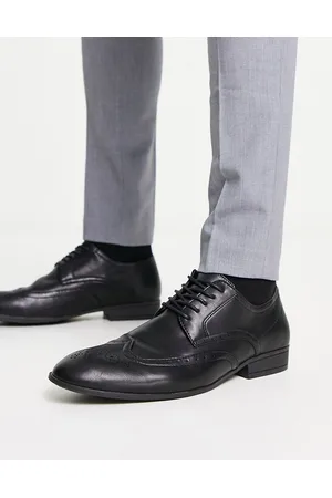 New Look Scarpe brogue nere a tinta unita