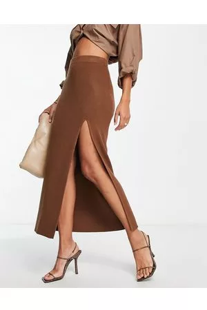 Pretty Lavish Gonna al polpaccio in maglia tenue