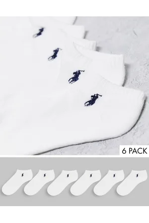 Ralph Lauren Confezione da 6 calzini bianchi con logo