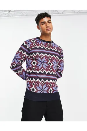 Le Breve Maglione natalizio con fiocchi di neve