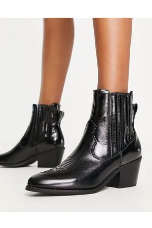 ONLY Stivaletti alla caviglia neri con tacco stile western