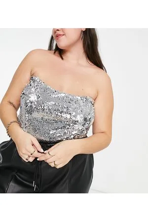 Extro & Vert Plus Body con paillettes e scollo rotondo