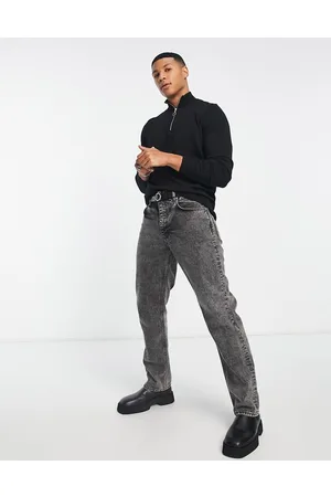 New Look Maglione slim con collo a imbuto con zip