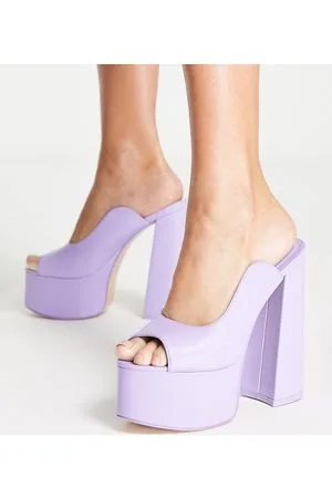 Public Desire Walt - Sandali a pianta larga con plateau e cut-out