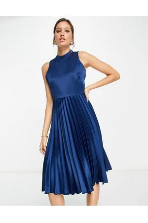 Closet Vestito midi accollato a pieghe