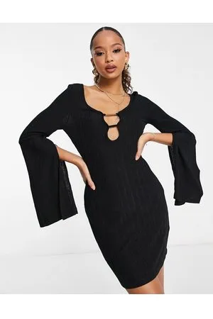 Urban Revivo Vestito corto con maniche ampie e cut-out