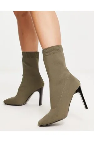 River Island Stivaletti a calza kaki