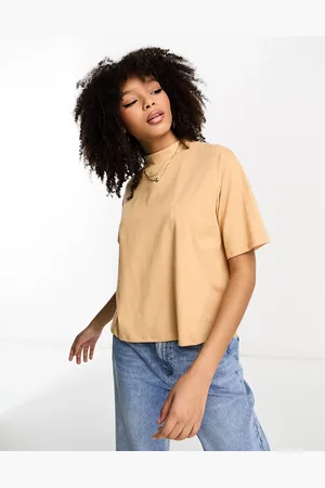 ASOS T-shirt color biscotto accollata squadrata