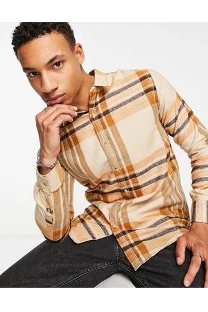 Le Breve Camicia beige a quadri