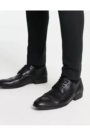 New Look Scarpe brogue nere a tinta unita