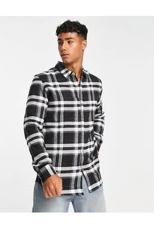 Le Breve Camicia a quadri nera e bianca